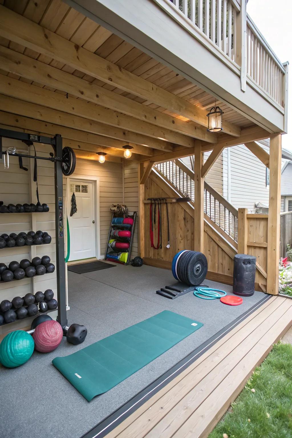 Remain active within your personal gymnasium.