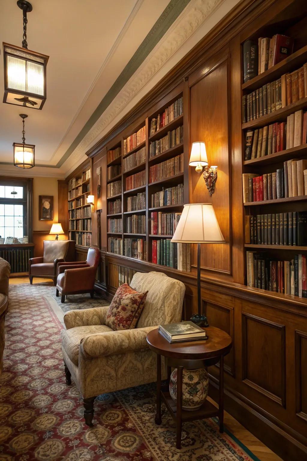Book ledges transform books into ornamental art.