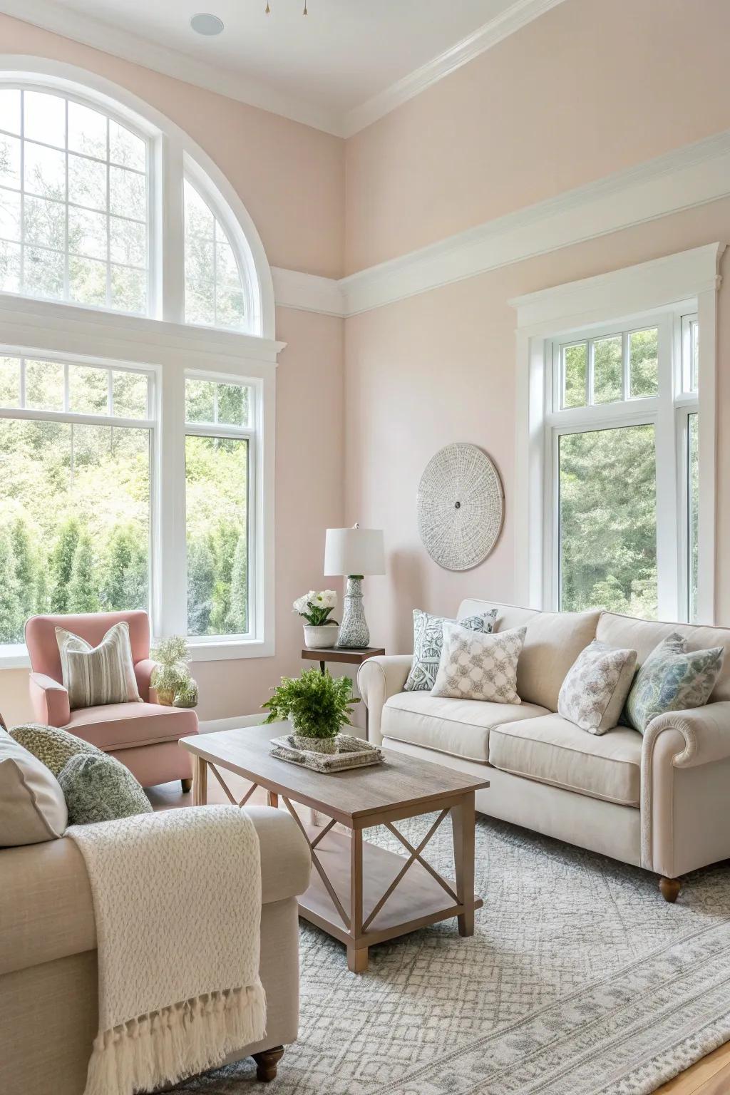 Soft tones bring a delicate and ageless charm to any space.