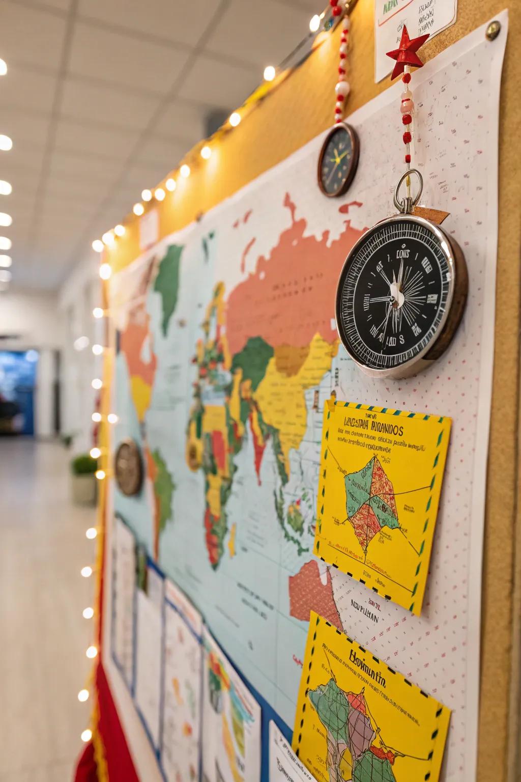 A journey board to encourage discovery and promote inquisitiveness.