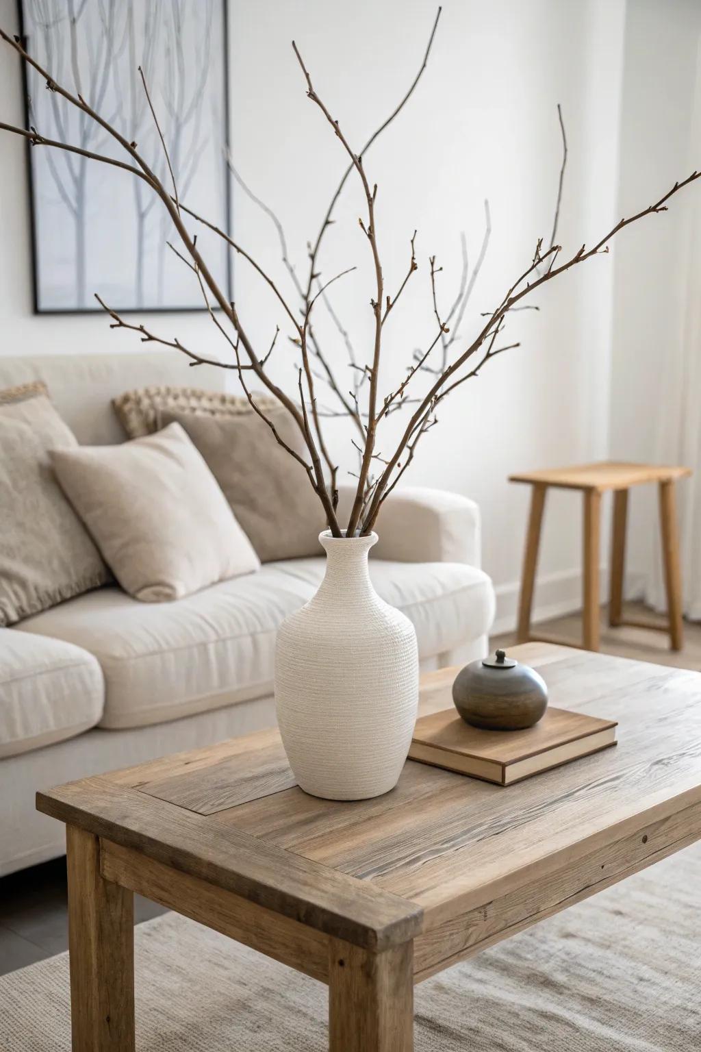 Minimalist design delivers a refreshing and serene holiday atmosphere.