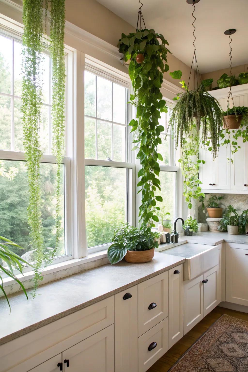 Growing curtains offer a fresh and green twist on window treatments.