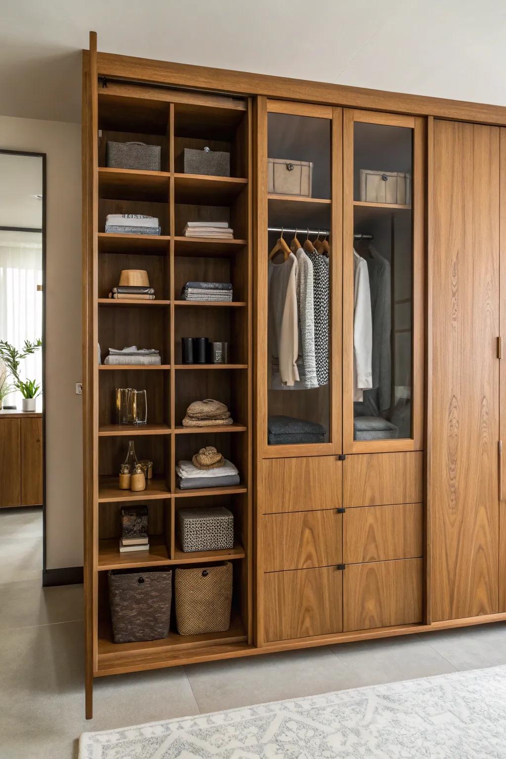 When storage options are combined, style and functionality come together.