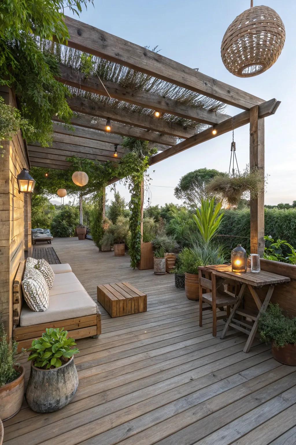 Sustainable deck materials provide an eco-conscious and elegant solution.