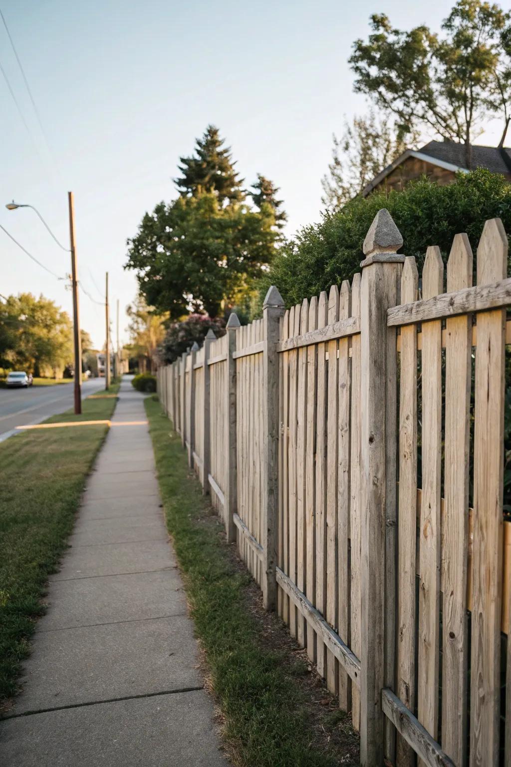 Harmony and aesthetic balance are the goals of good neighbor fences.