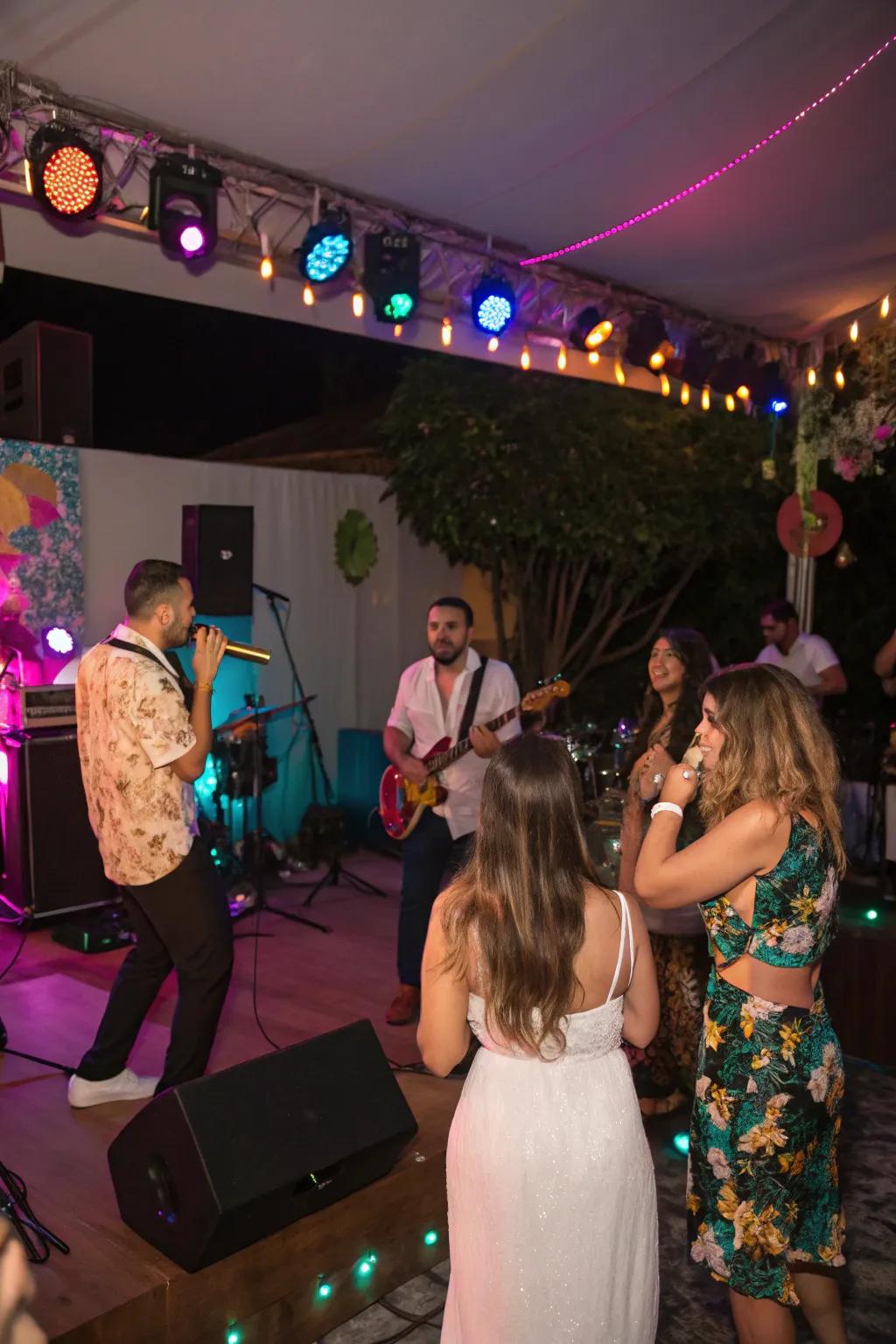 Bring your celebration to life with the vibrant energy of live music.