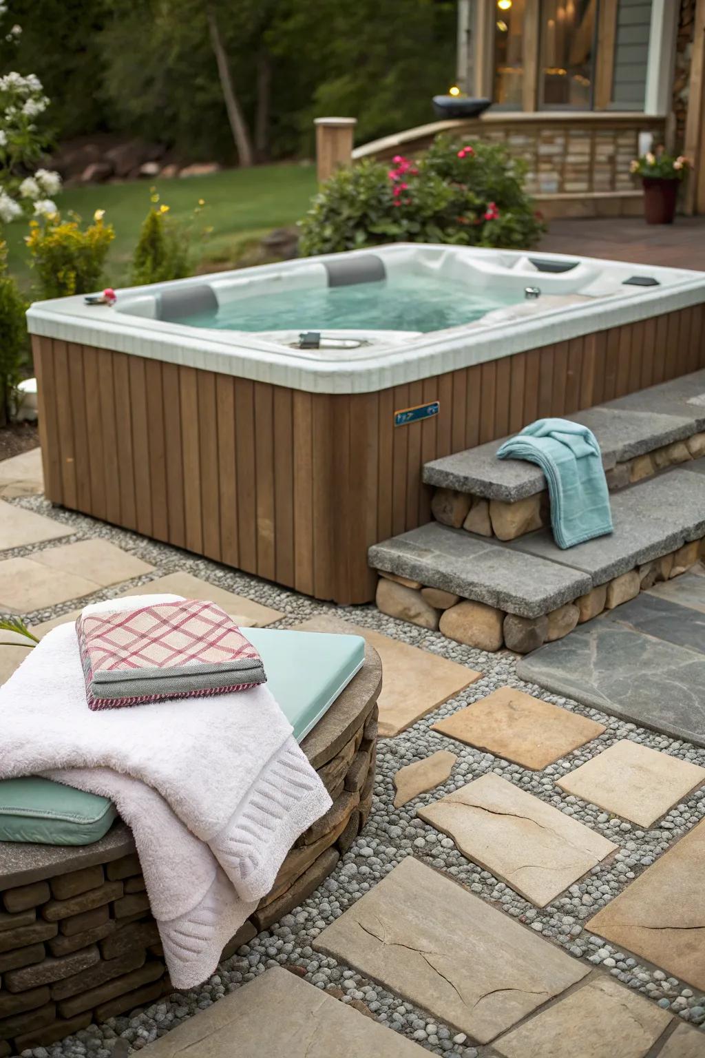 Blending compositions injects sophistication into your personal spa zone.