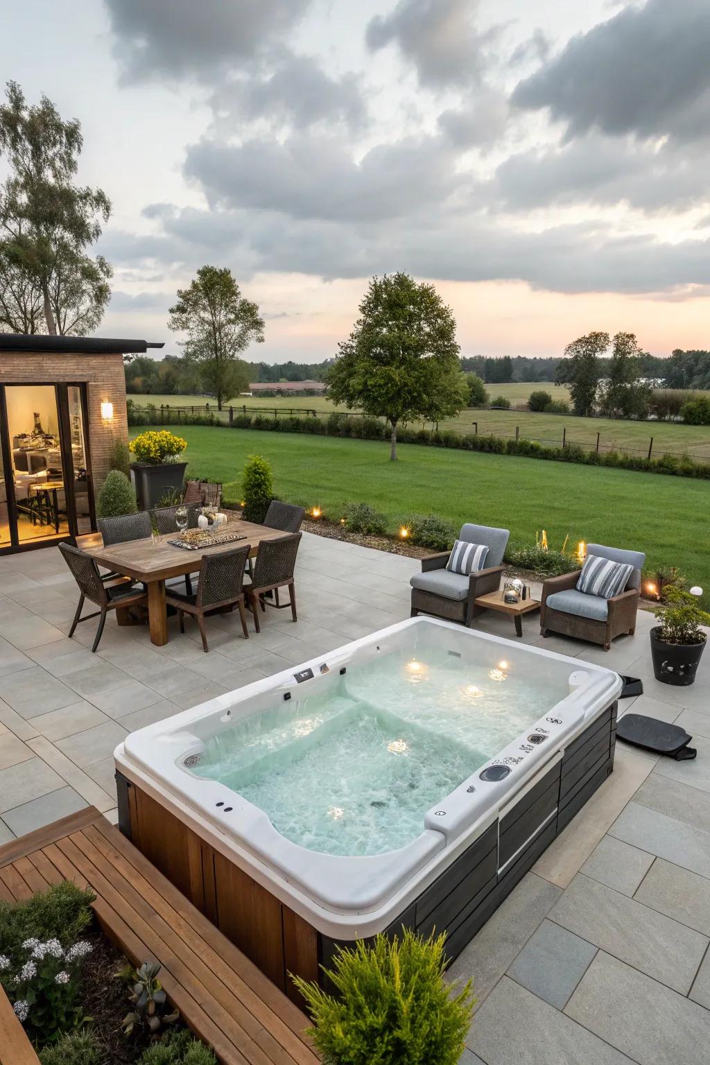 Terrace incorporation offers a flawless and functional design.