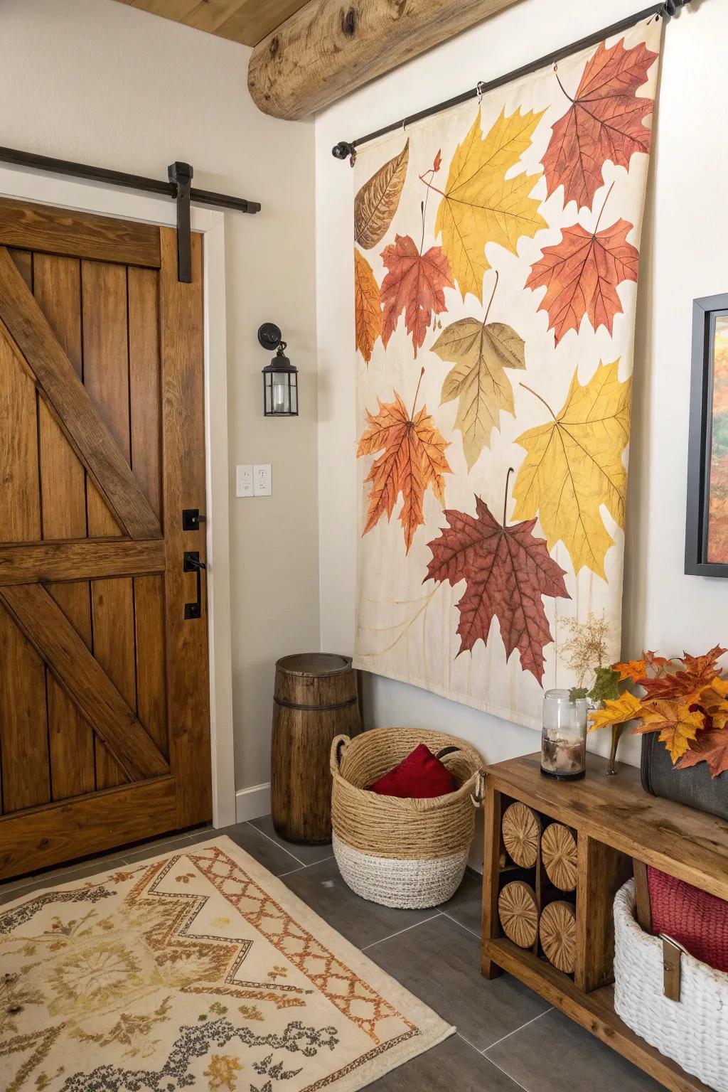 Prints of seasonal themes keep your design attuned to nature’s cycles.