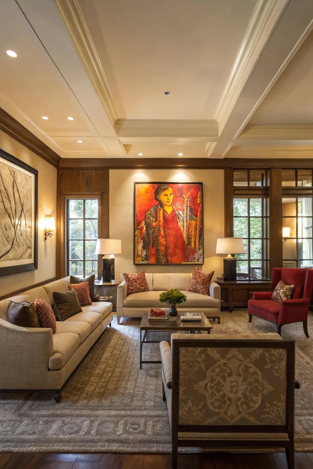 Art can transform a space and initiate conversation.