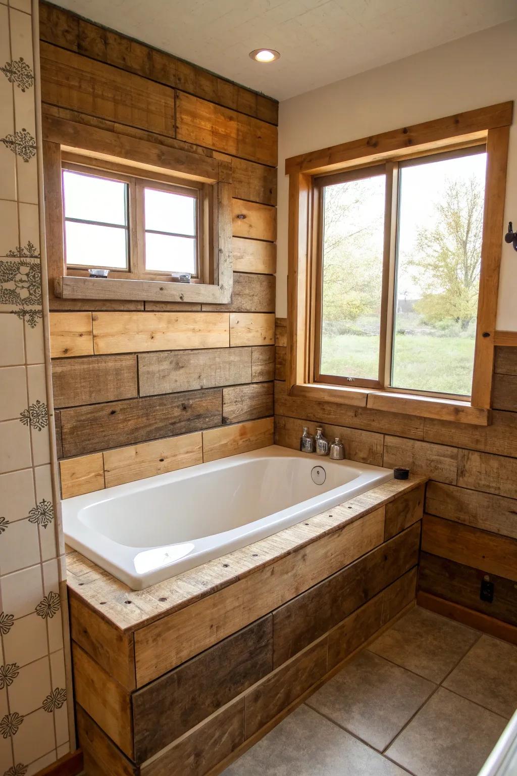 Add character using eco-conscious material selections.