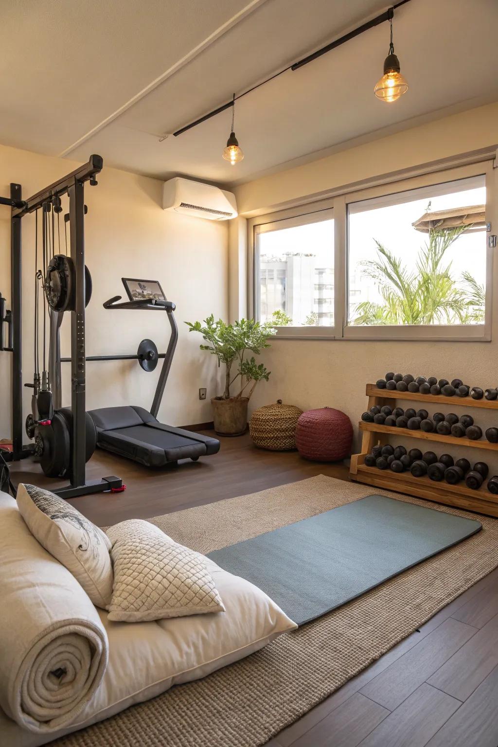 Relaxation zones improve your workout recovery.