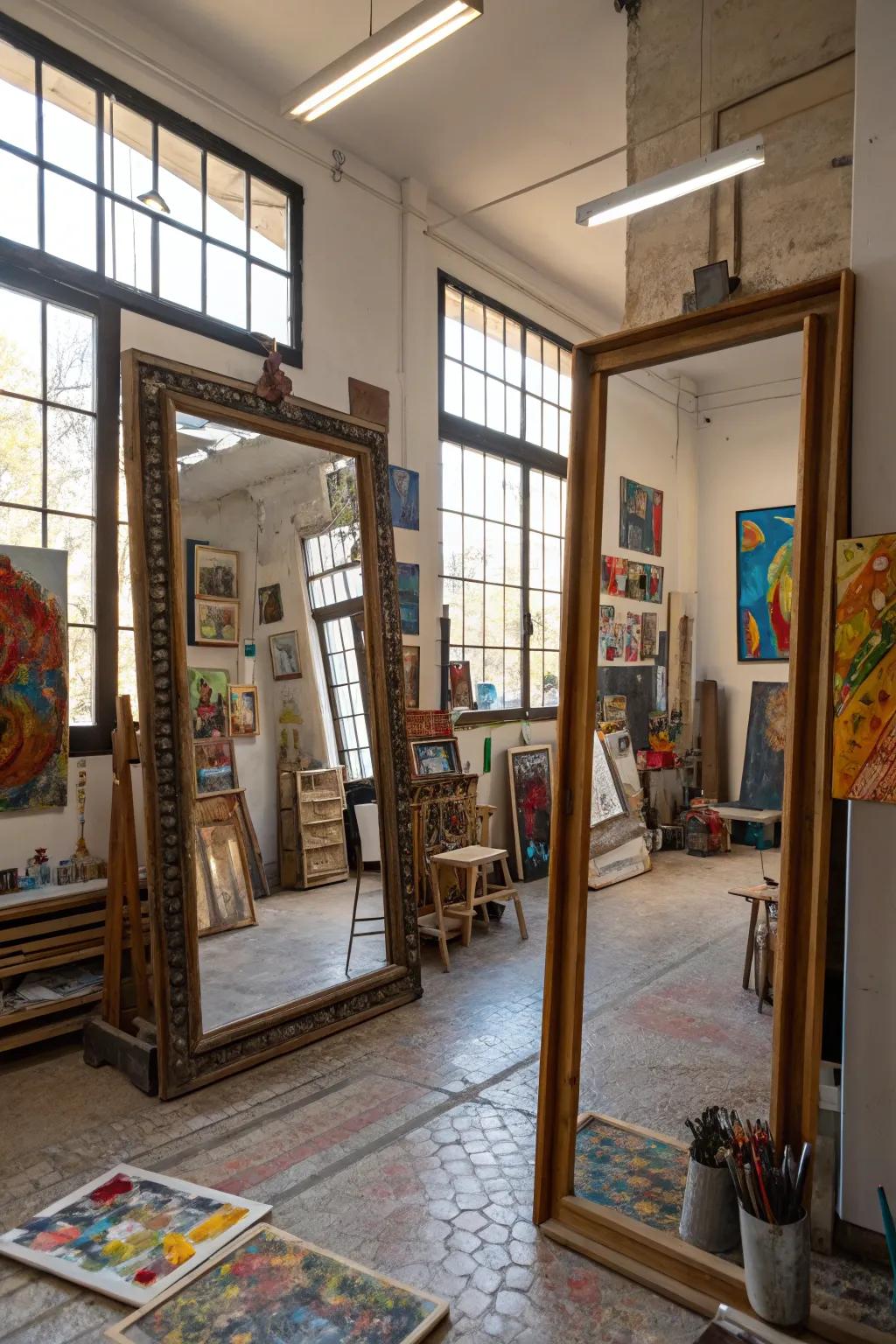 Mirrors can make your space bigger.