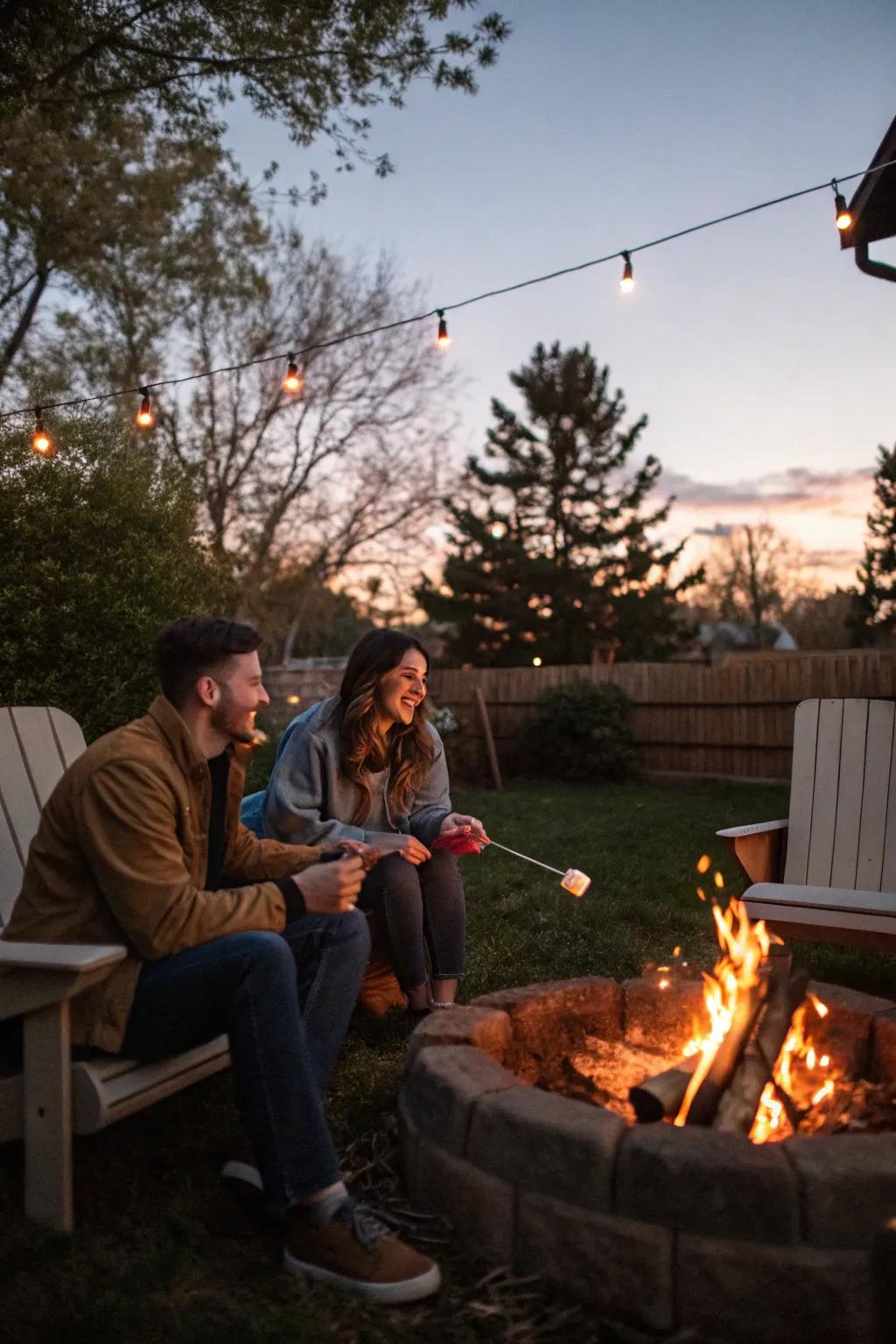 Craft memories with a laid-back night by the fire.