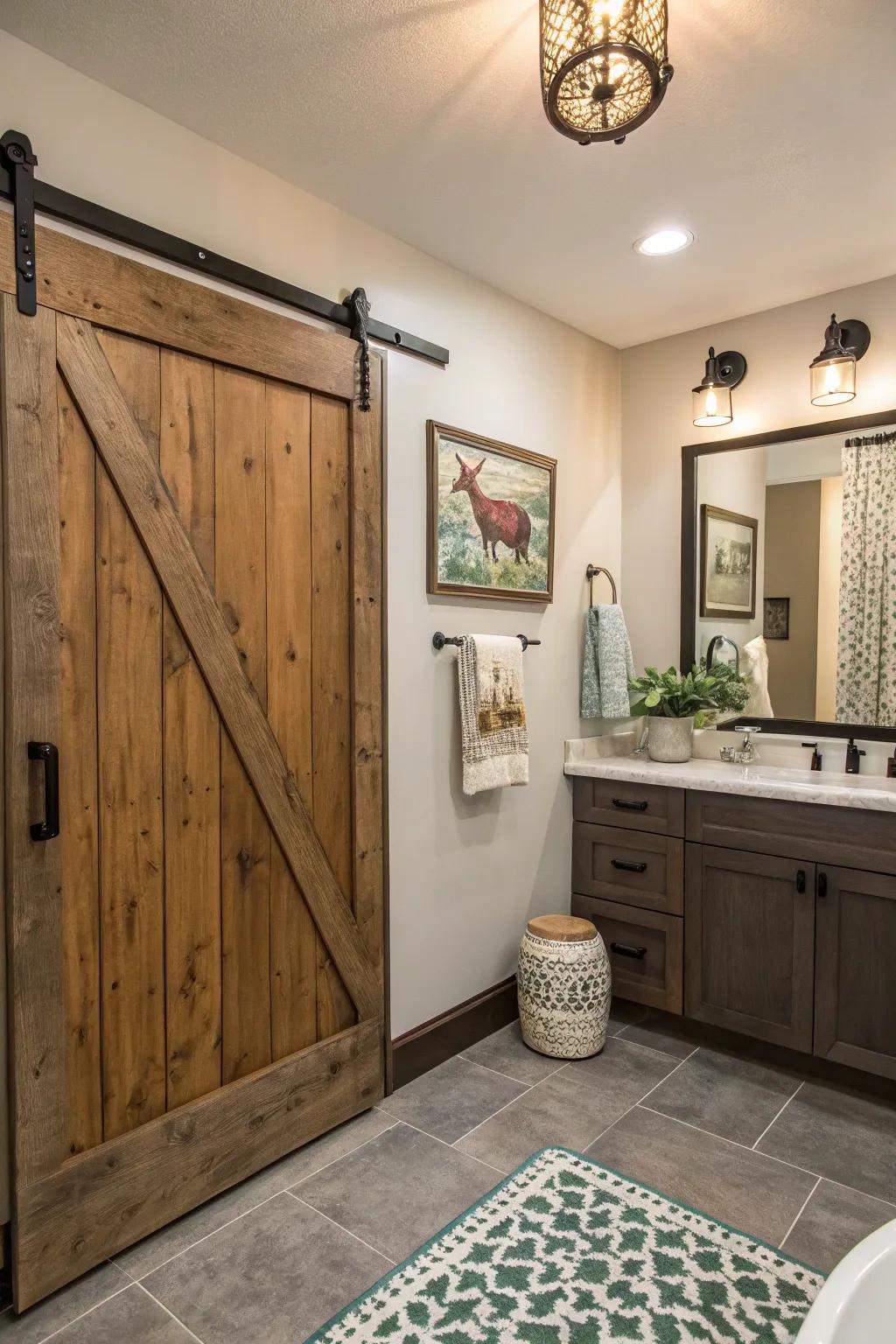 A combination of surfaces introduces interest and elevates the design.