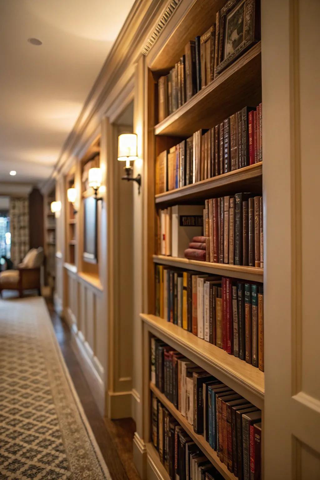 Custom displays turn awkward spaces into functional areas.