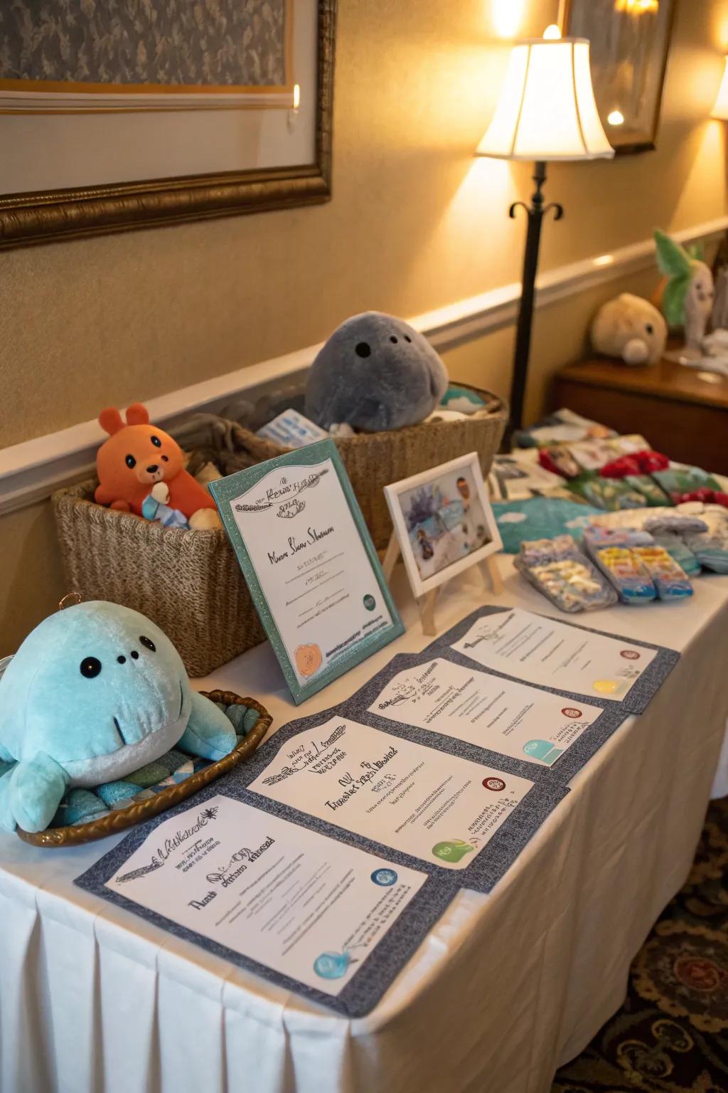 An adoption spot inviting kids to care for their own sea friend.