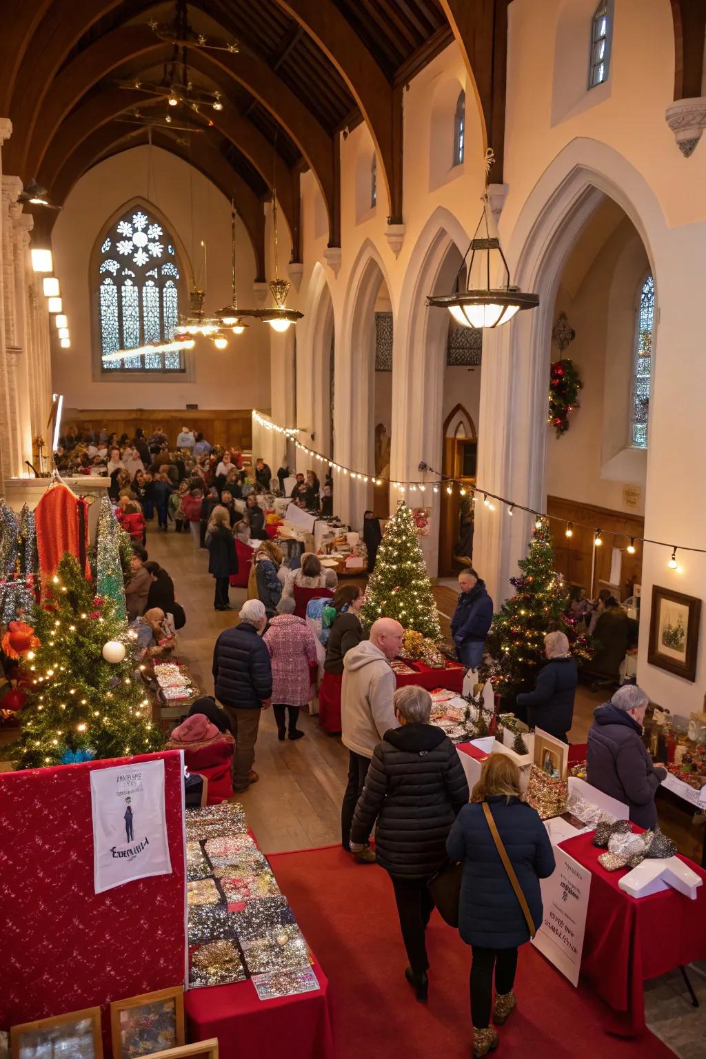 A festive craft expo showcases local skill and holiday fervor.