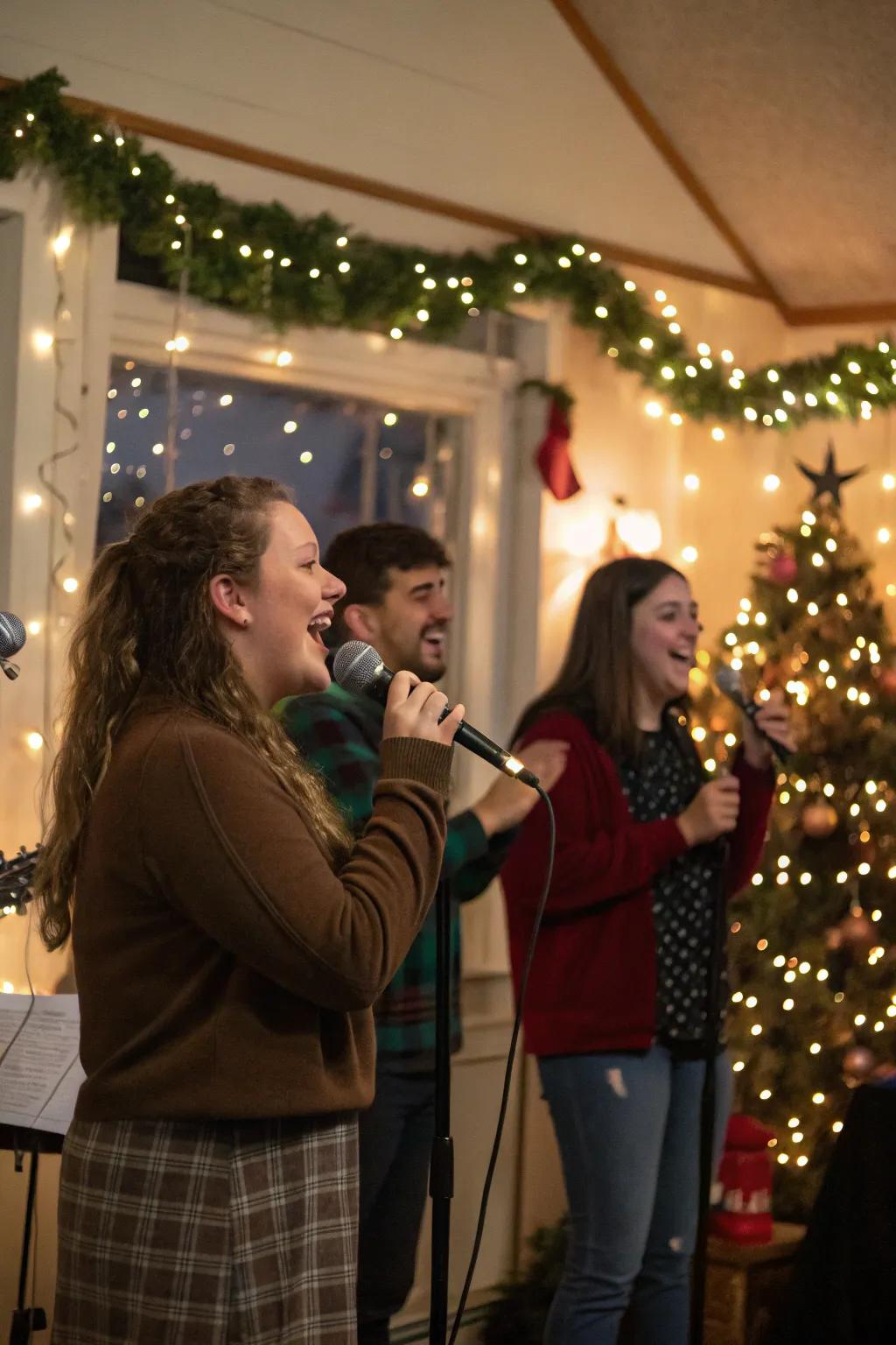 Yuletide serenade evening, brimming with euphony and seasonal essence.