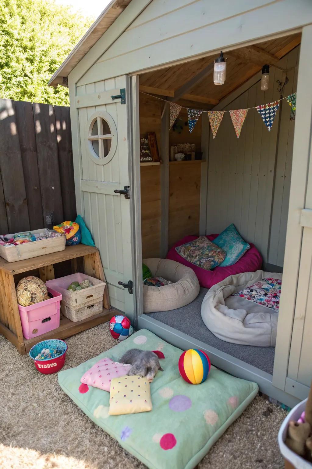 Bring joy to your pets with a shed designed just for them.
