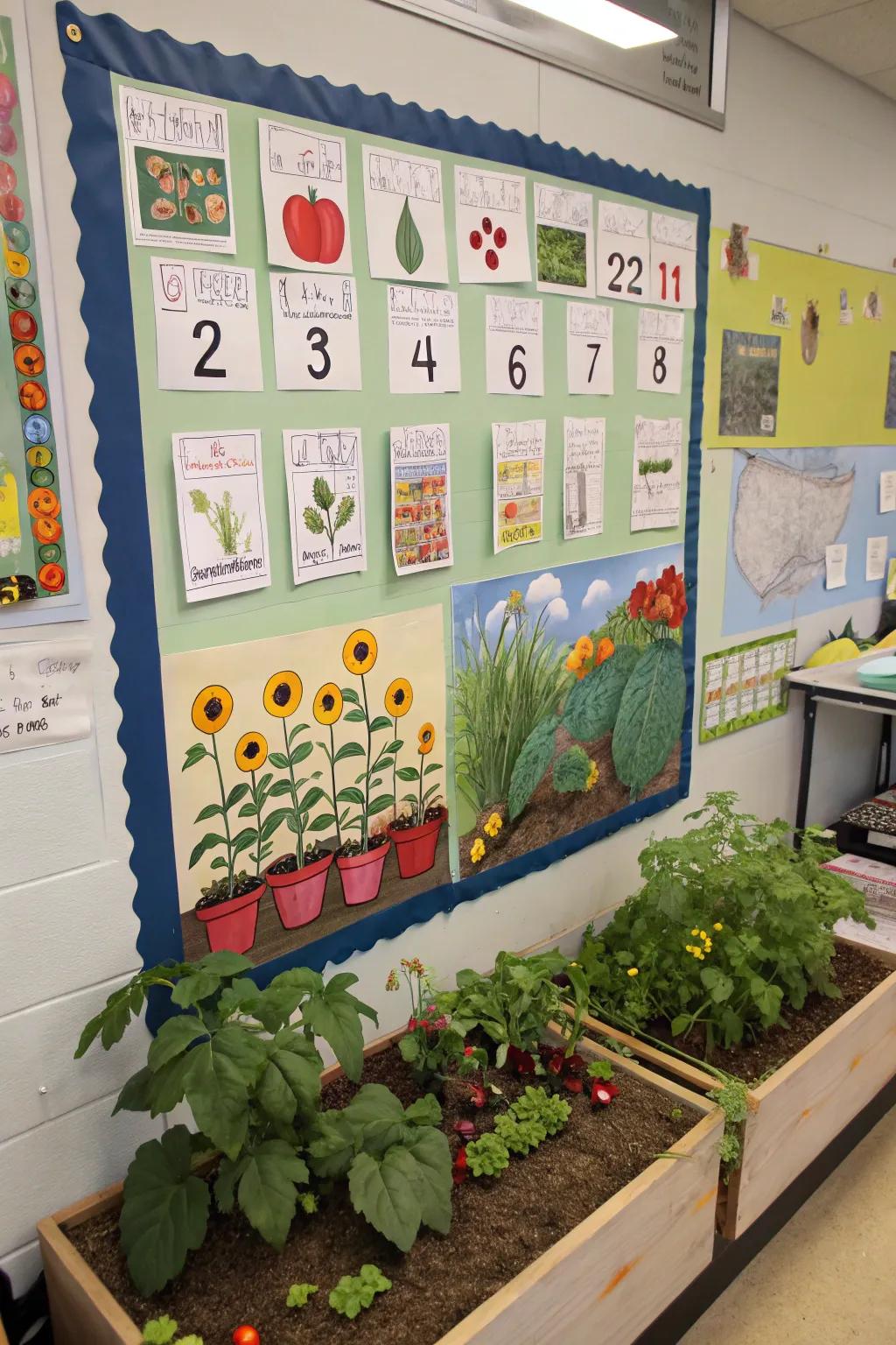 A garden countdown promoting anticipation.