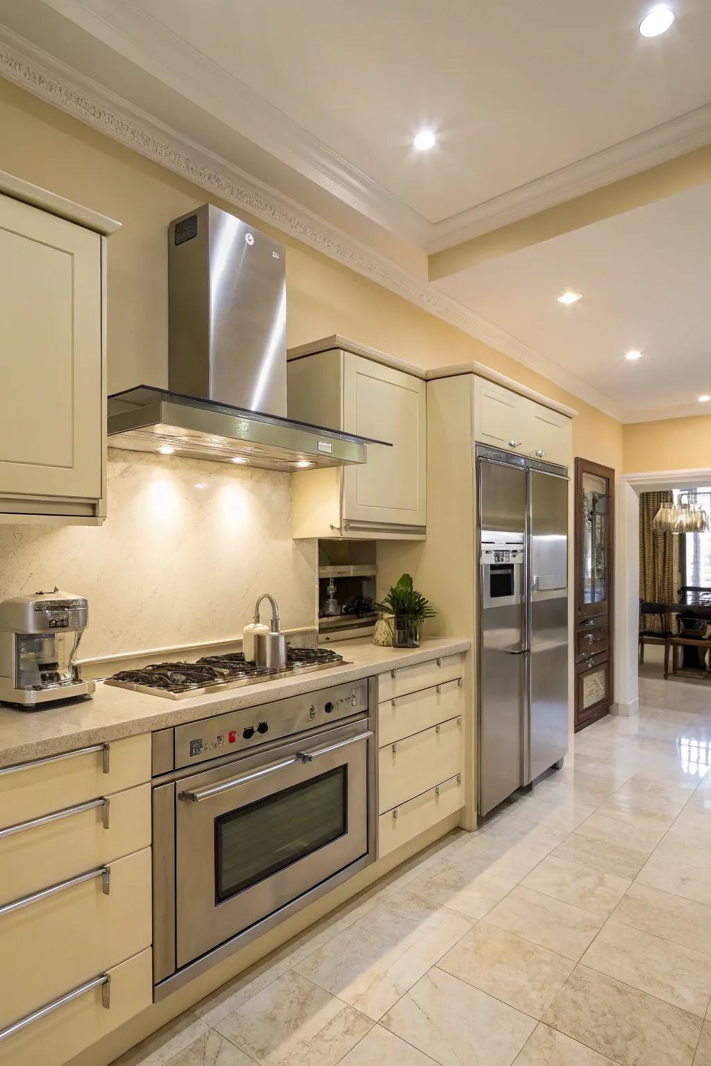 Industrial elements contribute edgy opposition.