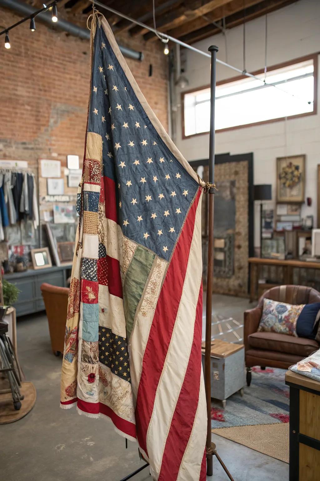 Upcycled pennants breathe novel elegance into timeworn treasures.