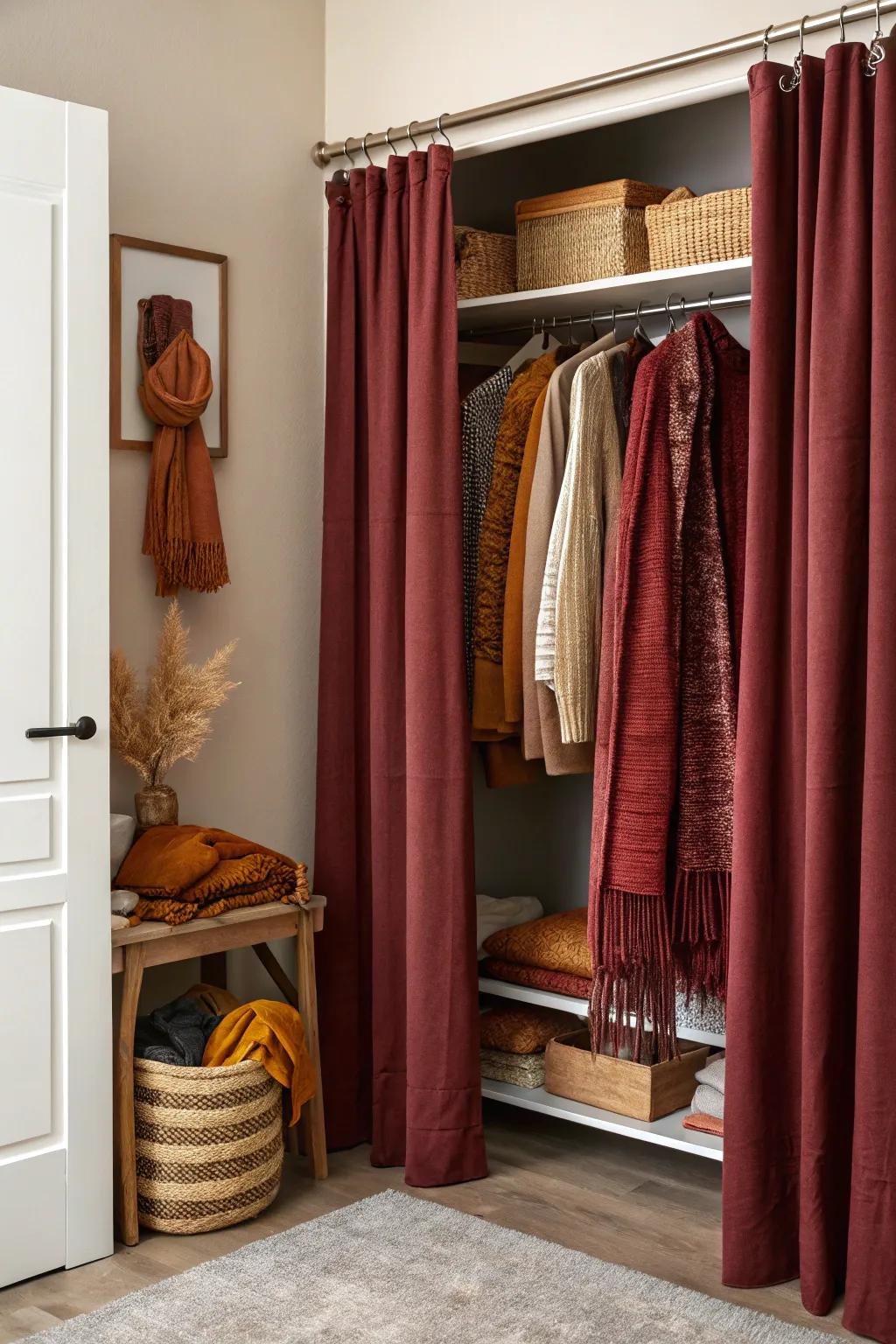 Keep things fresh with time of year drape swaps.