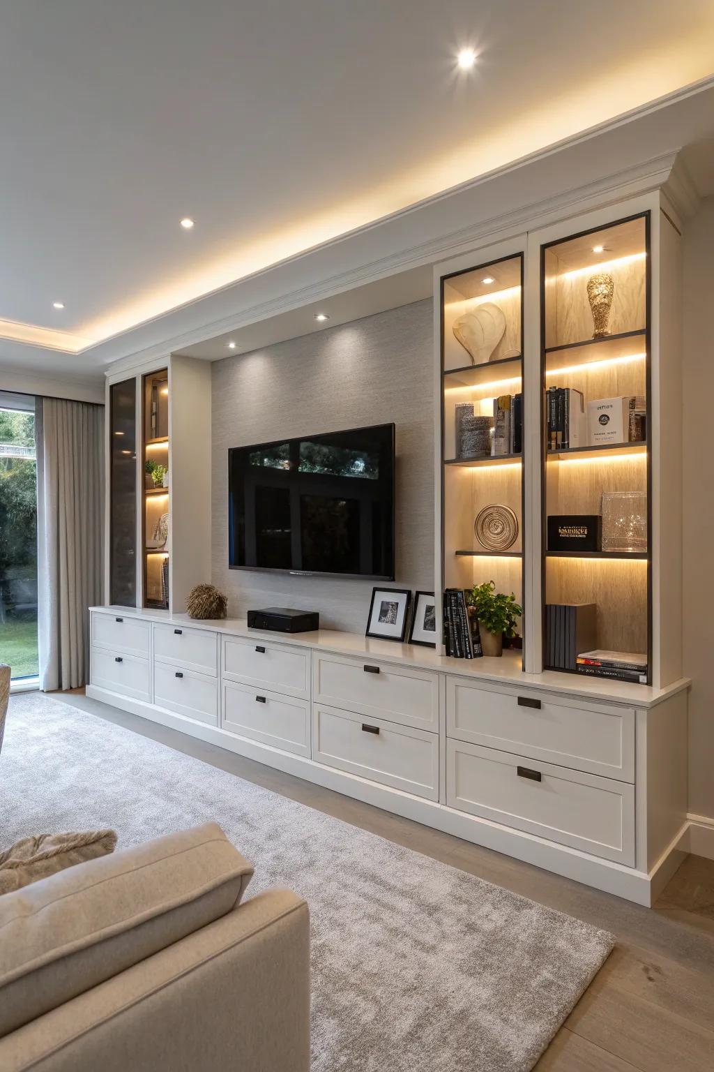 Bespoke media center combining style with entertainment needs