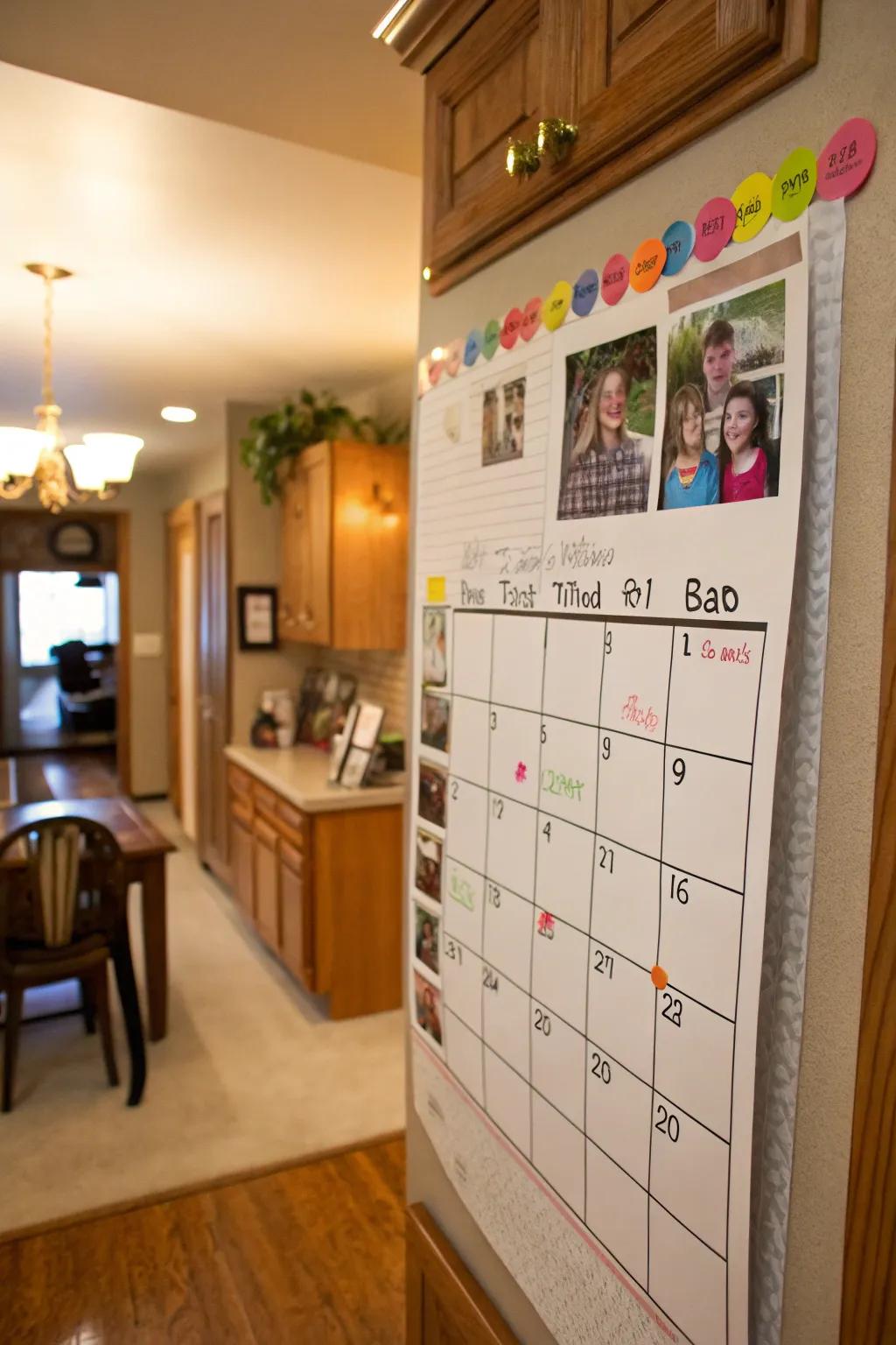 A bespoke calendar maintains family moments alive throughout the year.