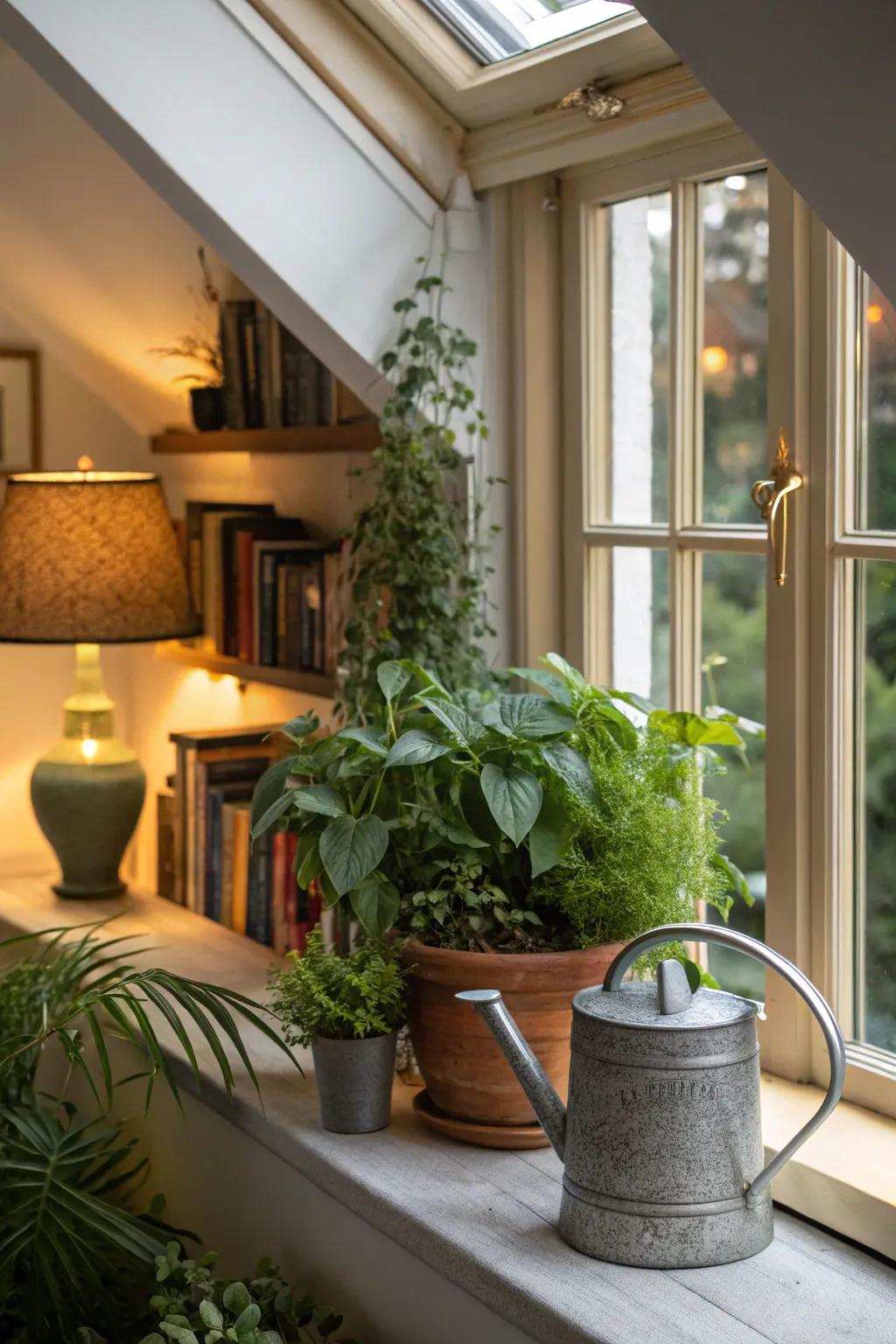 A lush interior garden to nurture your green thumb.