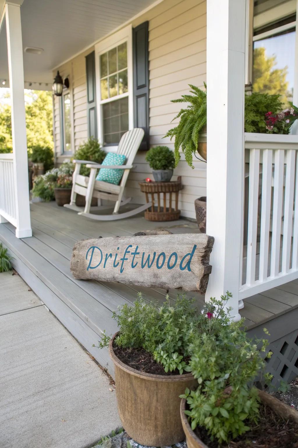 Welcome guests with a personalized timber sign.