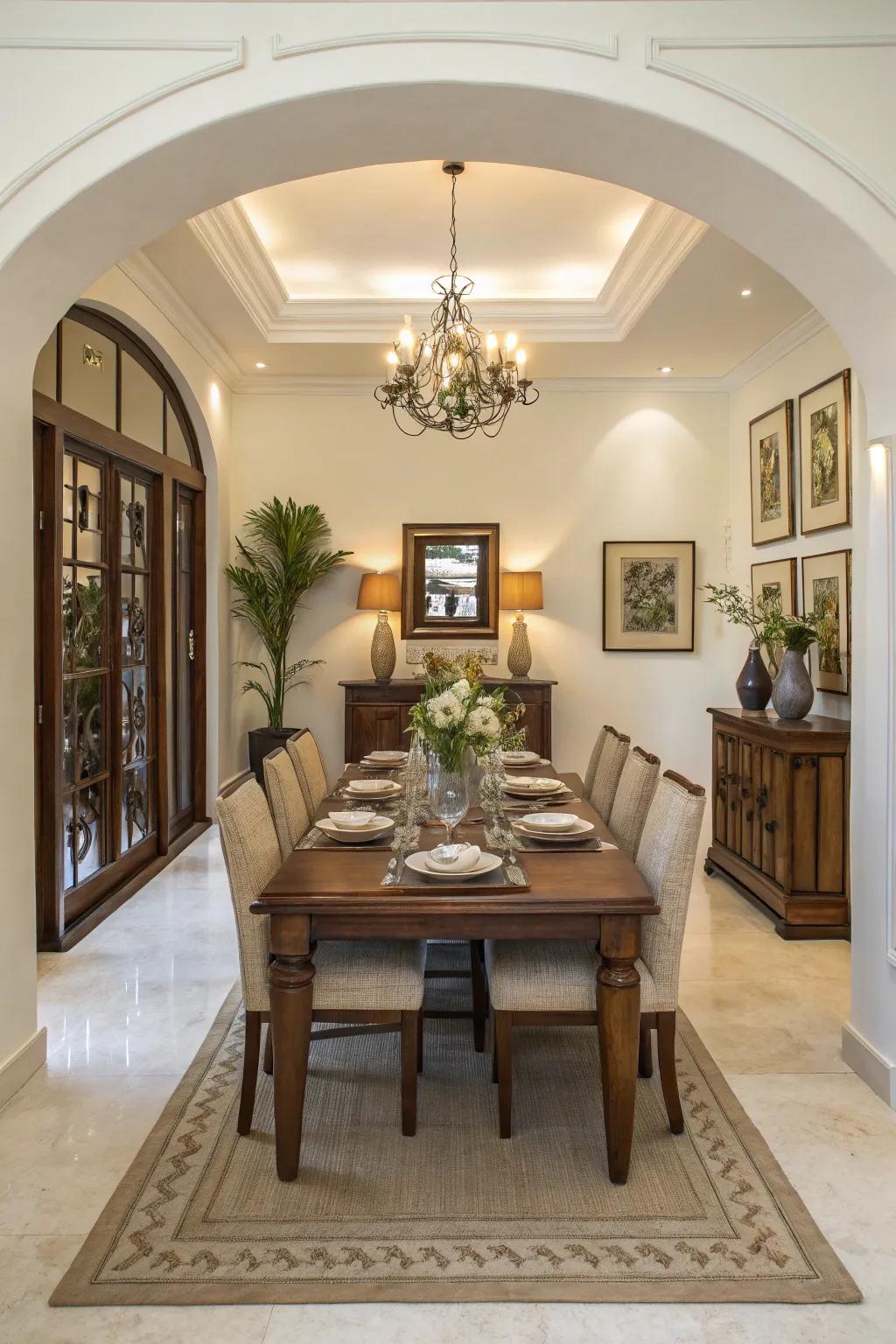 Color and balance bring harmony to the space.