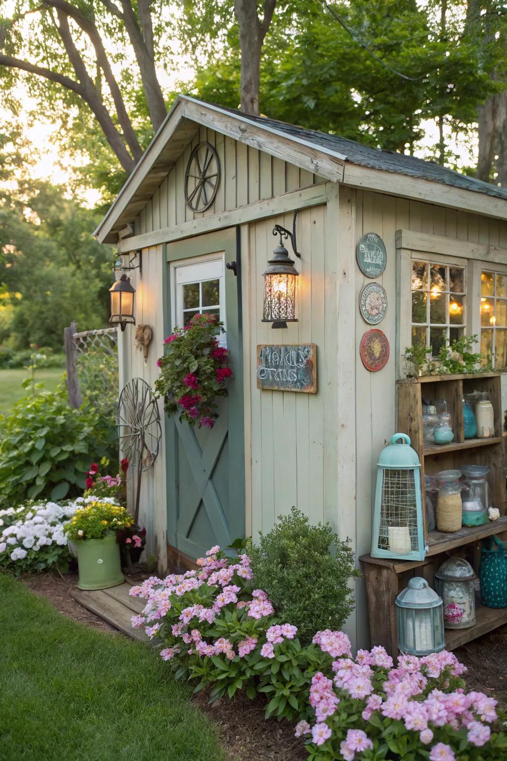 Upcycling adds unique, eco-friendly charm.