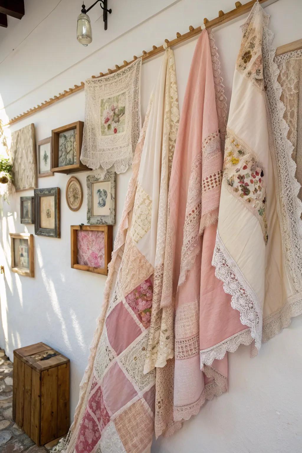 Craft a story with every stitch: Customized fabric collage from cherished memories.