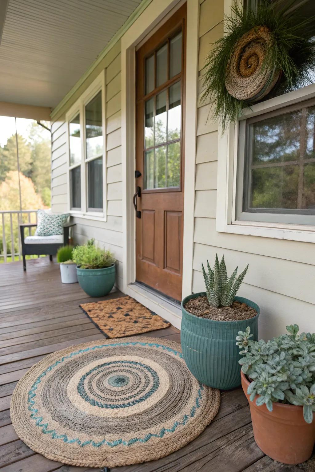 Earth-conscious carpets blend style and sustainability.