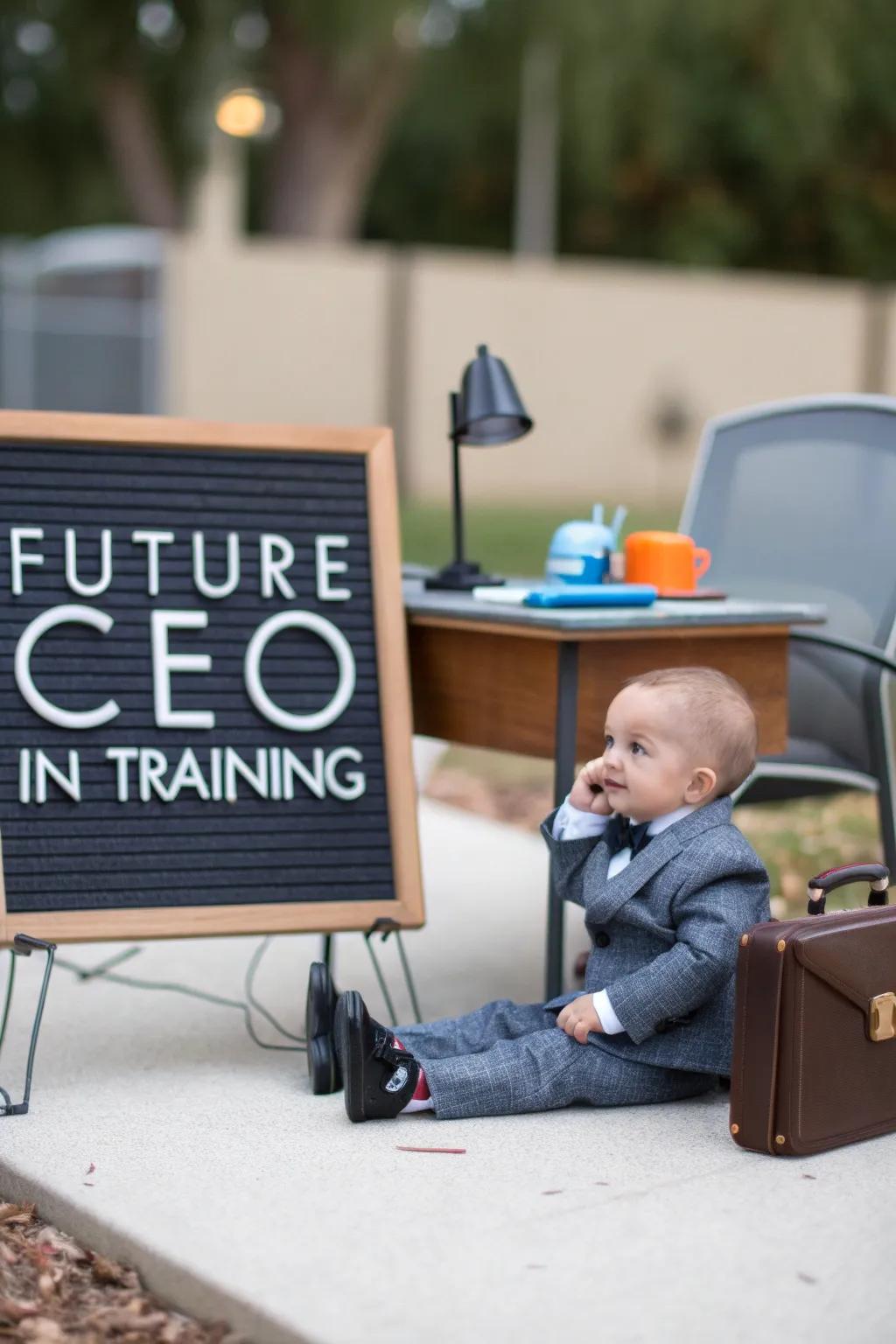 A playful nod to your baby’s bright future.
