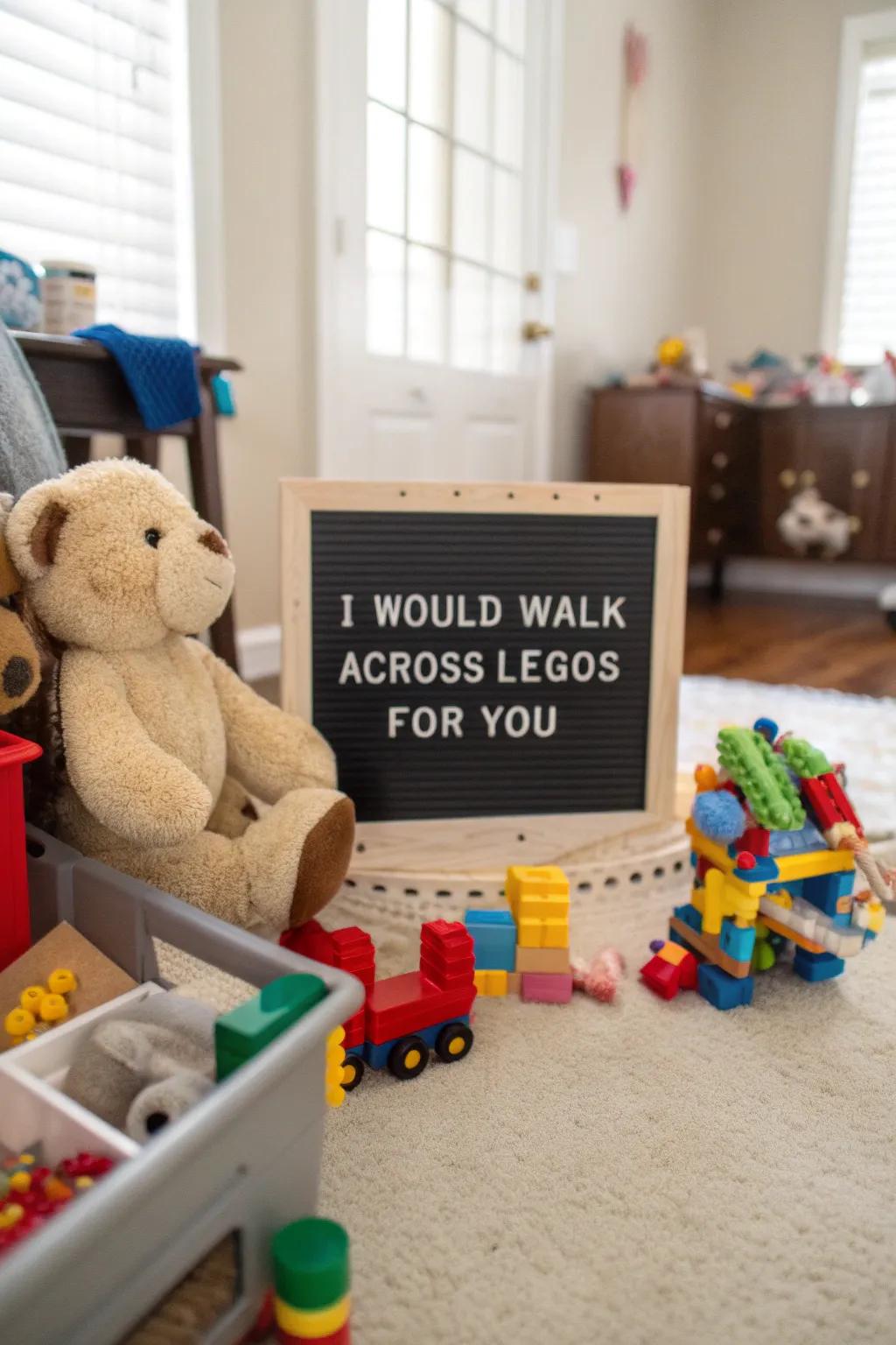 A loving nod to parenthood.