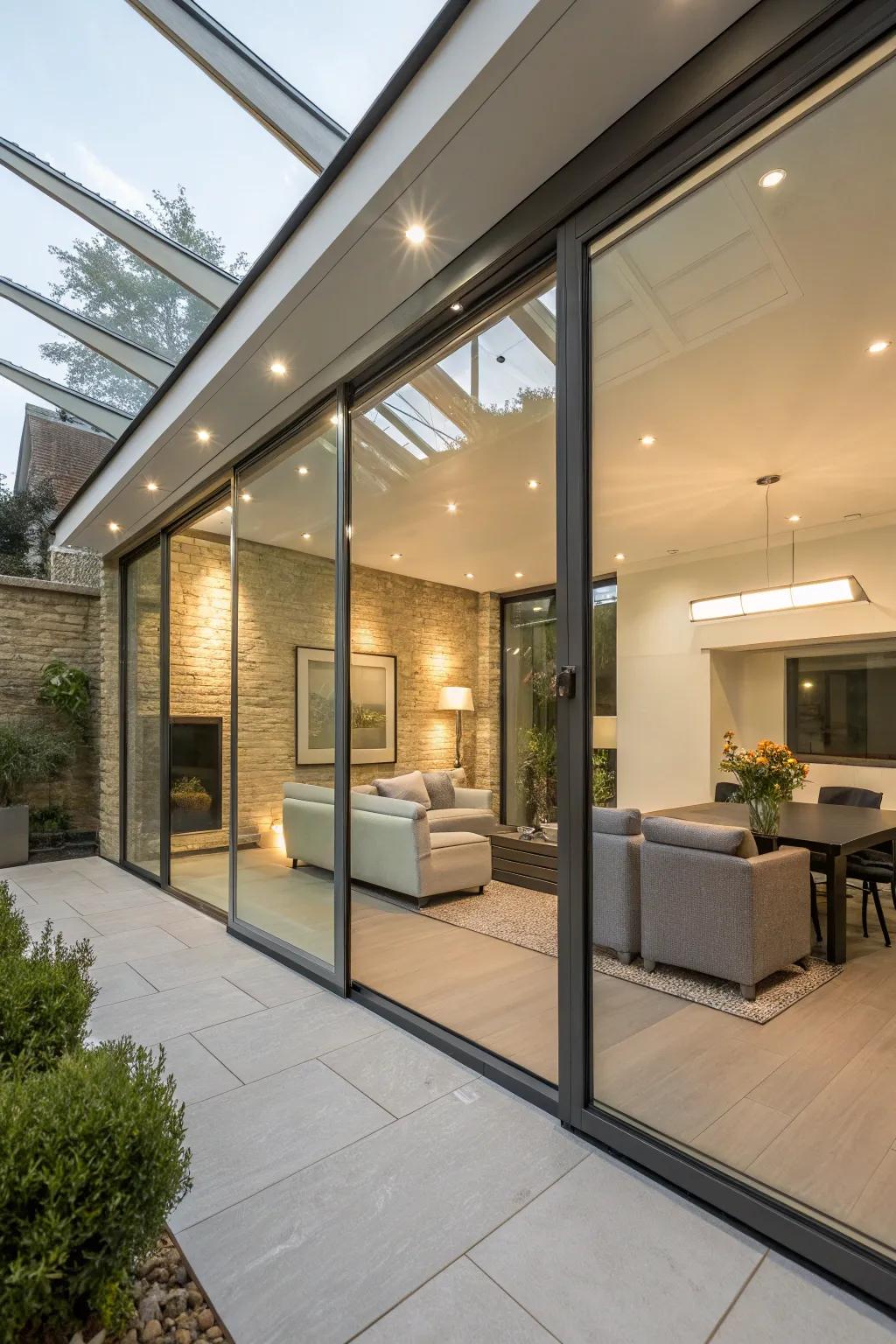 Innovative transparency options promote separation without compromising luminosity.