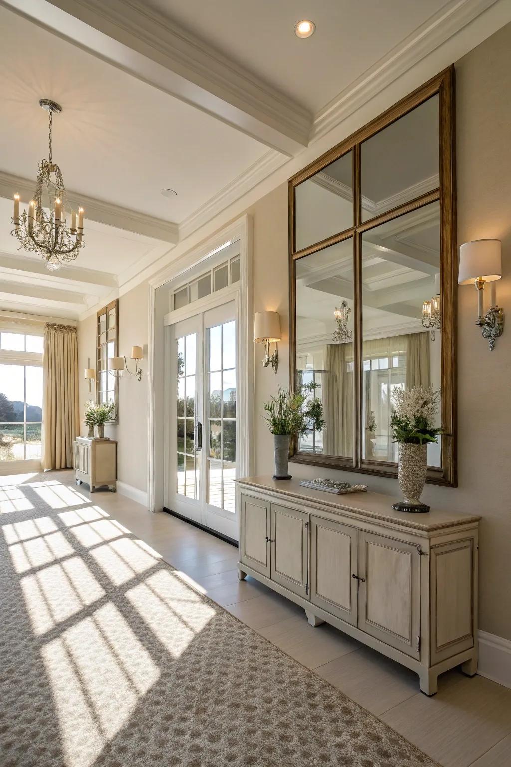 Maximizing sunlight for an airy and bright great room.