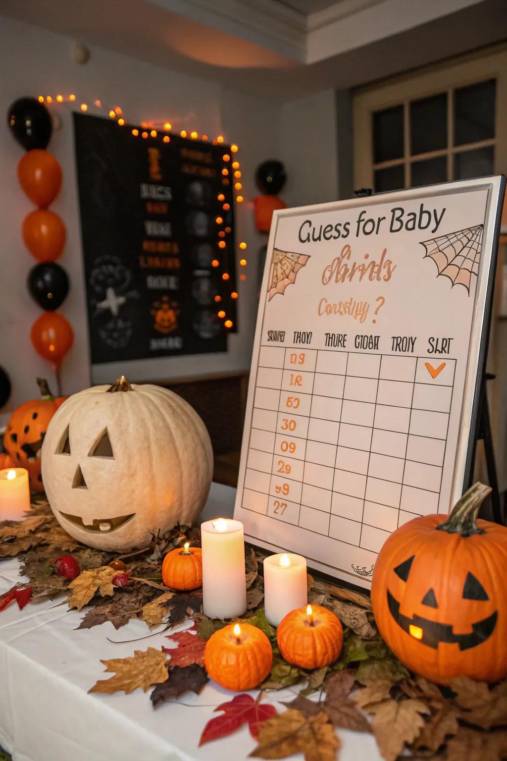 A guessing game adds excitement and anticipation to the celebration.