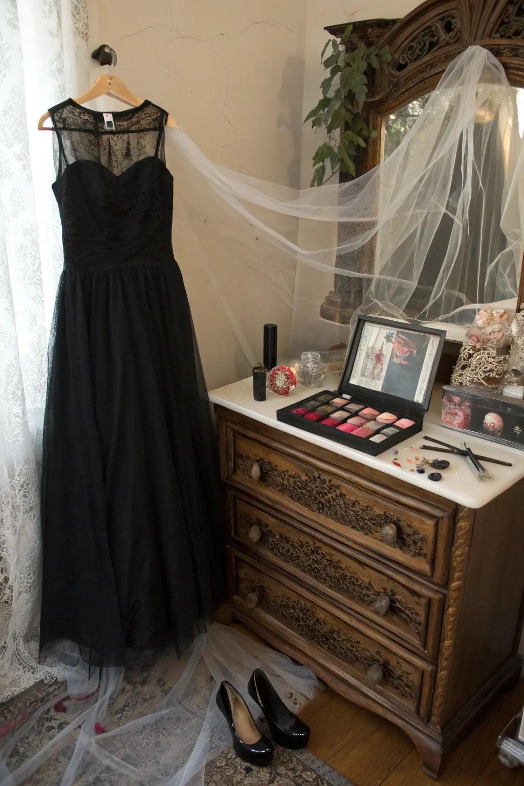 Walk the aisle as a haunting ghost bride.