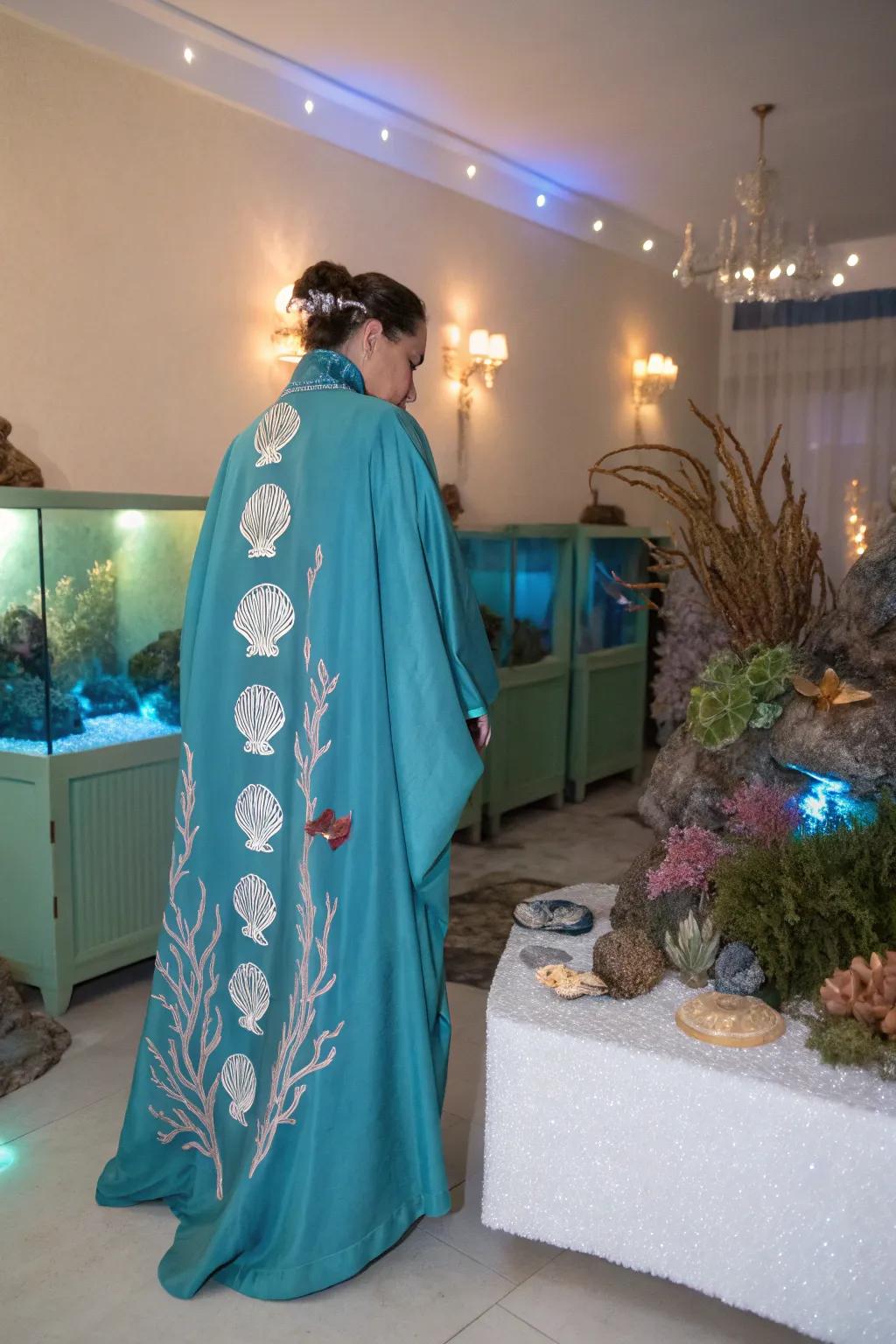 A submerged marine enchantress robe makes ripples at any occasion.