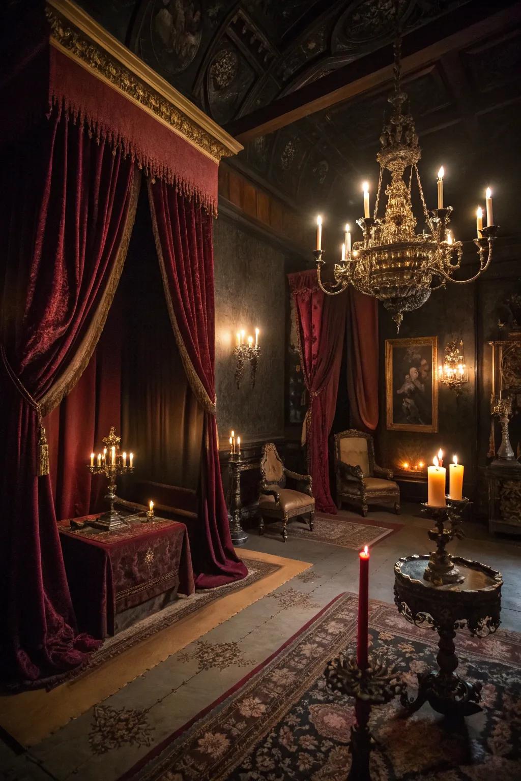 Step into a luxurious and eerie blood-sucker's refuge.