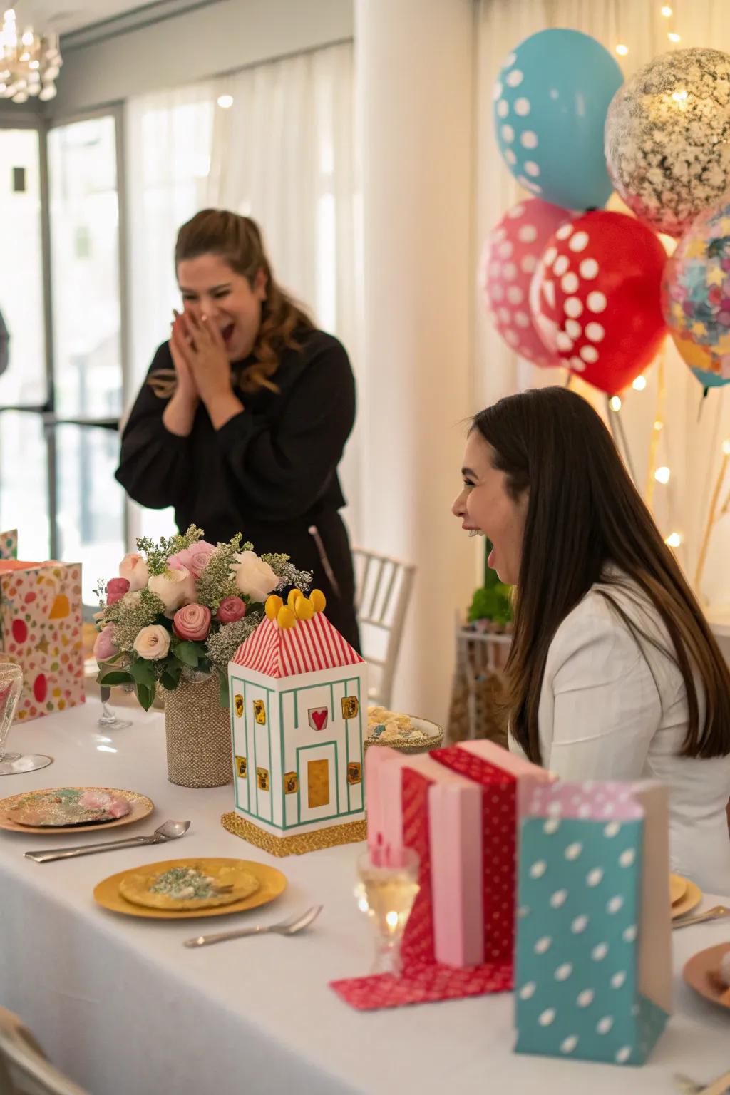 Unfolding features create surprise and delight.