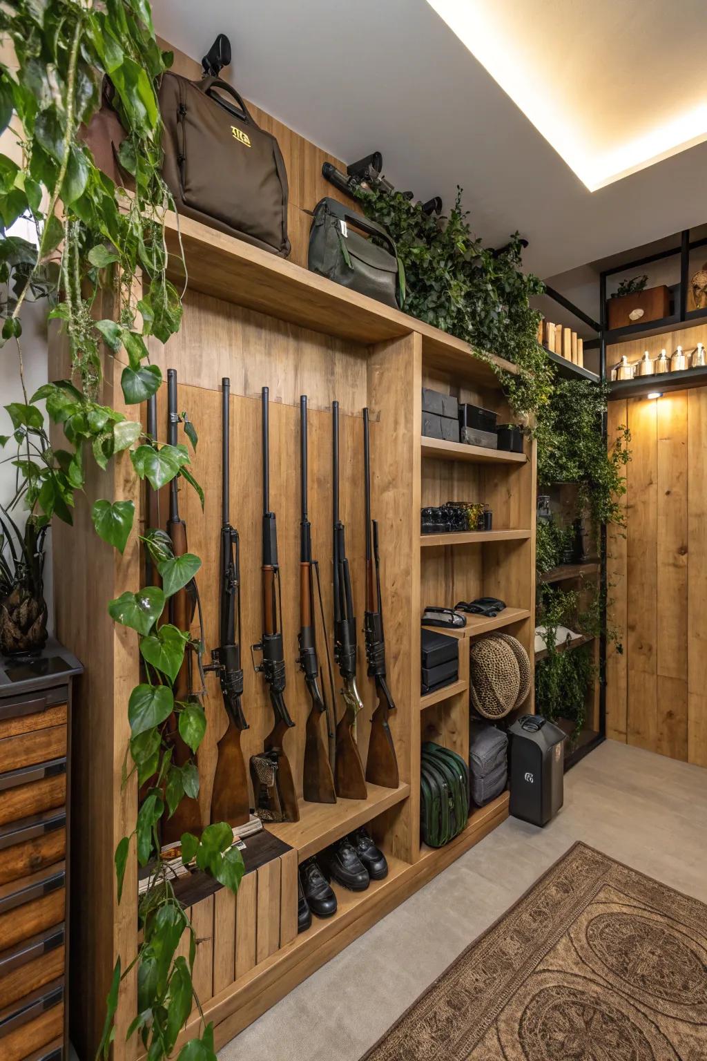 Nature-themed elements create a calming atmosphere.