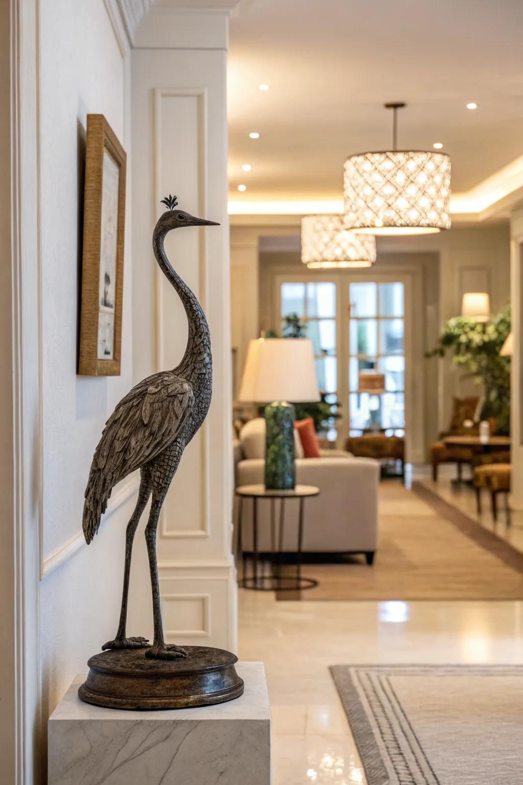 Unforeseen decorative features spark interest and dialogue.