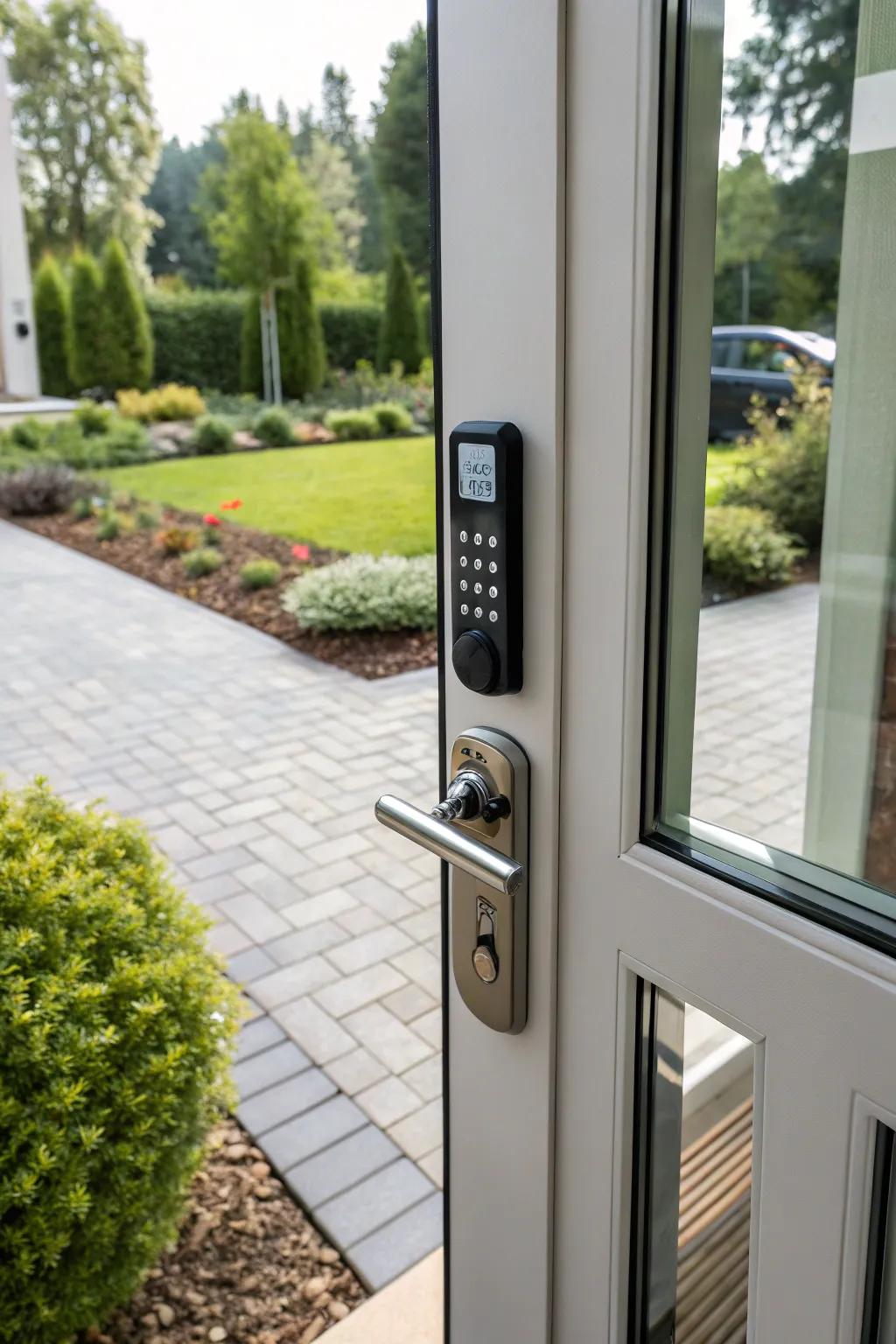 Smart locks provide convenient and secure entry.