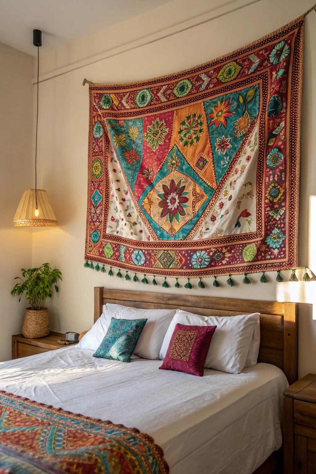 Textile displays offer coziness and style.