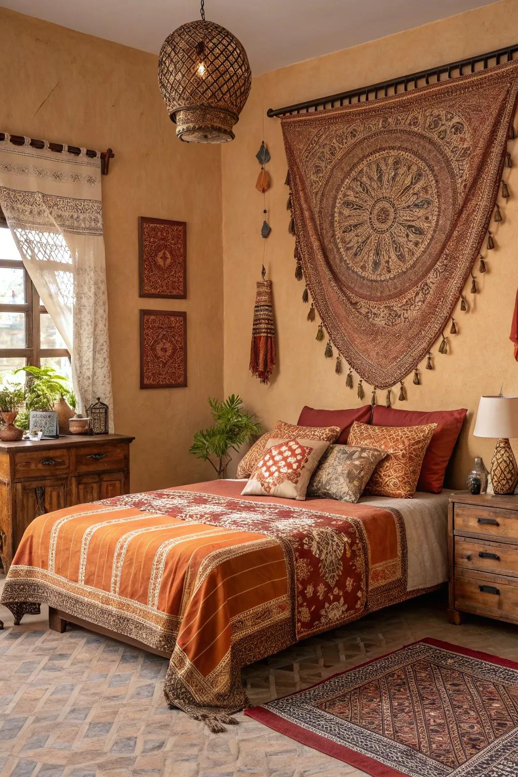 Earth inspired tones cultivate a calming and grounded setting.